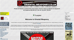 Desktop Screenshot of oriental-weaponry.co.uk